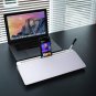 Dry-Erase Board with Storage iPad/Phone Holder Glass Whiteboard & Eraser Desk Keyboard Accessories