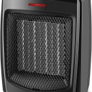 Space Heater Electric for Home and Office Ceramic Small Heater with Thermostat, 750W/1500W
