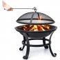 Martinique 20" H x 22" W Iron Outdoor Fire Pit