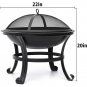 Martinique 20" H x 22" W Iron Outdoor Fire Pit