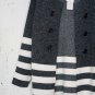 Stripe Print Jacket in Charcoal For Women