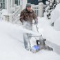 Electric Snow Thrower with Chute Rotation and 2 Transport Wheels