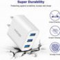 15W 3-Port USB Wall Charger (2 Pack)