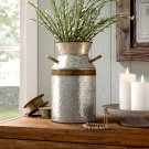 Elio Gray/Brown Metal Table Vase