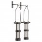 2 Piece Clear Glass Wall Vase Set (Set of 2)2 Piece Clear Glass Wall Vase Set (Set of 2)