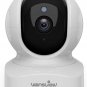 Wireless Security Camera, IP1080P HD, WiFi Home Indoor Camera Works with Alexa, with TF Card