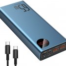 Baseus Laptop Charger 65W Power Bank Fast Charging USB C 20000mAh Battery Pack 4-port PD3.0