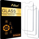 Ailun Glass Screen Protector Compatible for iPhone 13/13 Pro 3 Pack Tempered Glass,Case Friendly