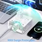 Surge Protector Power Strip - 8 Widely Outlets with 4 USB Charging Ports.