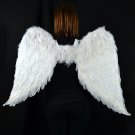 Adult Angel Wing in White with Elastic Straps, 43 by 27-Inch