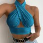 Ladies Summer Vest Cross Halter Sleeveless