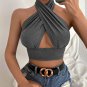 Ladies Summer Vest Cross Halter Sleeveless