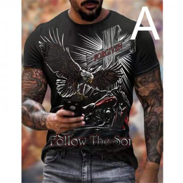 Motorcycle T-shirt Men 3D HQ Printing