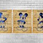 Mickey Mouse Baby Disney Set print, poster watercolor nursery room decor Digital files