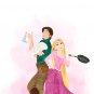 Digital files, Tangled Set 6 print, Rapunzel poster watercolor nursery room home decor, room walls