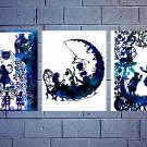 Digital files, Alice In Wonderland Set 3 print, poster watercolor nursery room home decor
