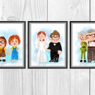 Digital files, Up Set print, Carl Fredricksen Ellie poster watercolor nursery room decor