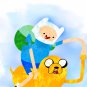 Digital files, Adventure Time with Finn & Jake Set print, poster watercolor nursery room