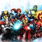 Digital files, Superheroes Marvel Avengers Set print, poster watercolor nursery room home decor