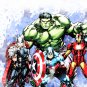 Digital files, Superheroes Marvel Avengers Set print, poster watercolor nursery room home decor