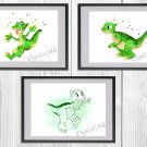 Digital files, Land Before Time Ducky Disney Set print, poster watercolor nursery room home decor
