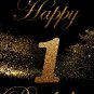 Digital files, Happy birthday, number 1 Set print, poster watercolor nursery room home decor