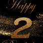 Digital files, Happy birthday, number 2 Set print, poster watercolor nursery room home decor