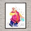 Digital files, Willie the Giant Disney print, baby poster watercolor nursery room home decor
