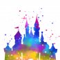 Digital files, Cinderella Castle Disney Set print, poster watercolor nursery room home decor