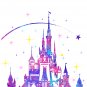 Digital files, Cinderella Castle Disney Set print, poster watercolor nursery room home decor