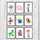 Digital files, Toy Story Disney Set print, poster watercolor nursery room home decor