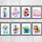 Digital files, Toy Story Disney Set print, poster watercolor nursery room home decor