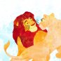 Digital files, Lion King Simba Disney print, baby poster watercolor nursery room home decor