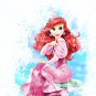 Digital files, Little Mermaid Ariel Disney Set print, poster watercolor nursery room home decor