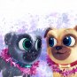 Digital files, Puppy Dog Pals Disney Set print, poster watercolor nursery room home decor