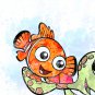 Digital files, Finding Nemo Disney Set print, poster watercolor nursery room home decor