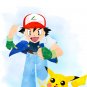 Digital files, Pikachu Pokemon Anime Set print, poster watercolor nursery room home decor