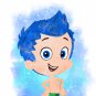 Digital files, Bubble guppies Disney Set print, poster watercolor nursery room home decor