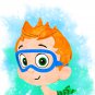 Digital files, Bubble guppies Disney Set print, poster watercolor nursery room home decor