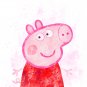 Digital files, Peppa Pig Set print, baby poster watercolor nursery room home decor