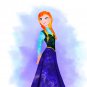 Digital files, Frozen Anna Elsa Disney Set print, poster watercolor nursery room home decor