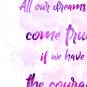 Digital files, Walt Disney Quotes Set print, poster watercolor nursery room home decor