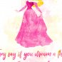 Digital files, Disney Princess Quotes Set print, poster watercolor nursery room home decor