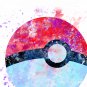 Digital files, Pokemon Pokeball Set print, poster watercolor nursery room home decor