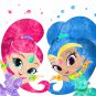 Digital files, Shimmer and Shine Set print, poster watercolor nursery room home decor,
