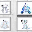 Digital files, 101 Dalmatians Disney print, baby poster watercolor nursery room home decor