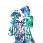 Digital files, Disney Jasmine Aladdin Set print, poster watercolor nursery room home decor