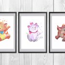 Digital files, The AristoCats Disney Set print, poster watercolor nursery room home decor