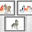 Digital files, Balto Disney Set print, poster watercolor nursery room home decor