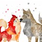Digital files, Balto Disney Set print, poster watercolor nursery room home decor